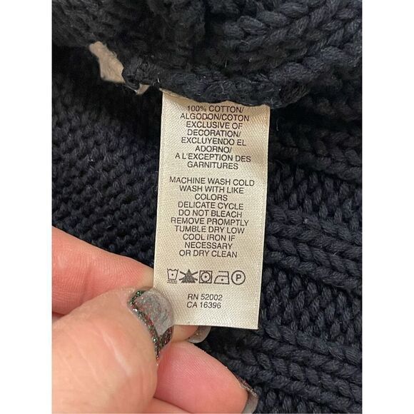 DKNY women’s heavy sweater black hoodie XL - Picture 5 of 6